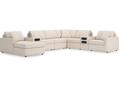 Modmax Oyster 8-Piece Sectional w/Audio System & Chaise