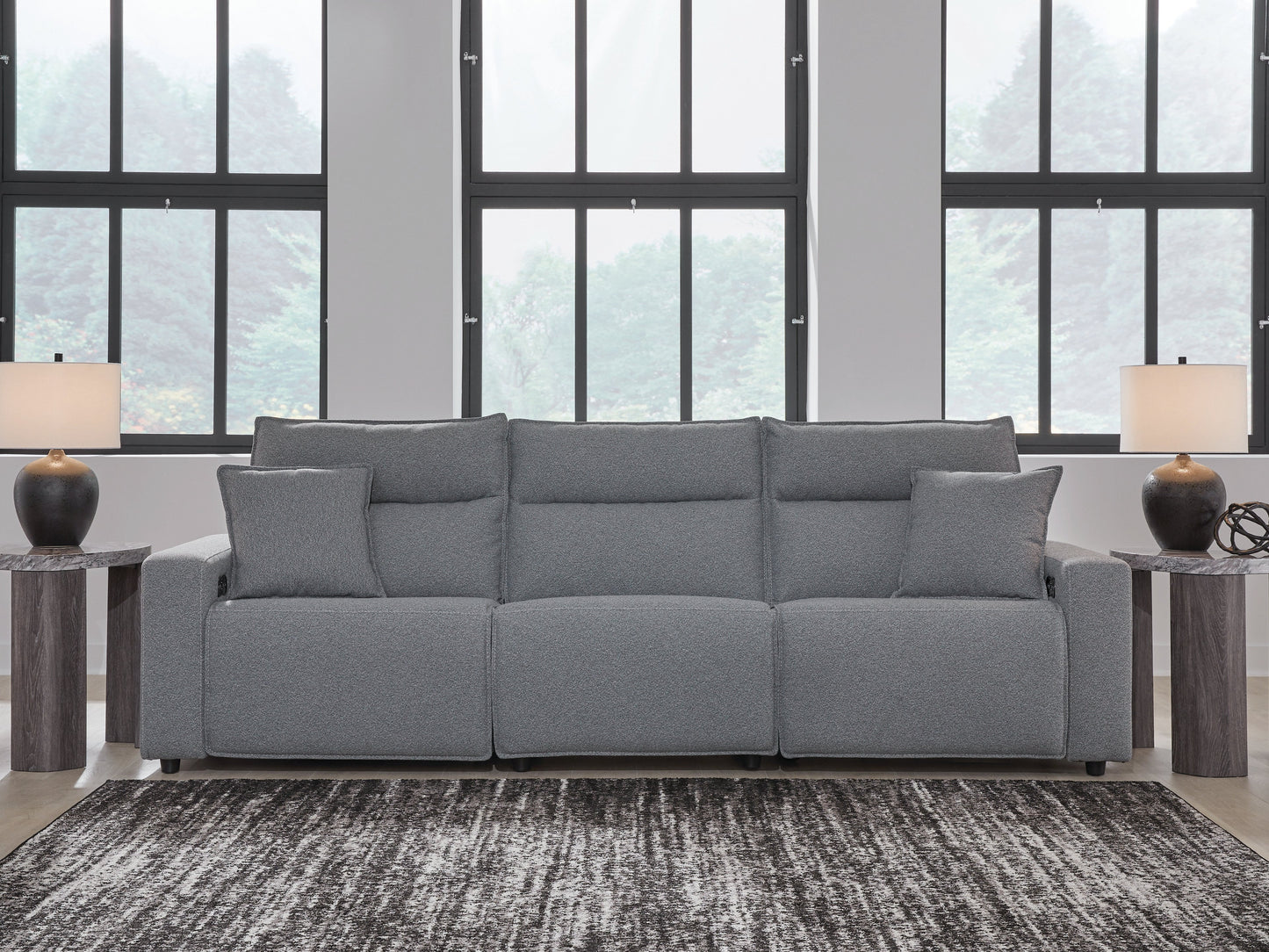 Modmax Salt and Pepper 3-Piece Power Reclining Sectional