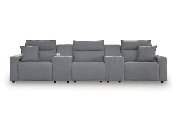 Modmax Salt and Pepper 5-Piece Power Reclining Sectional
