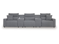 Modmax Salt and Pepper 5-Piece Power Reclining Sectional