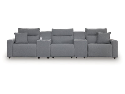 Modmax Salt and Pepper 5-Piece Power Reclining Sectional