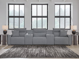 Modmax Salt and Pepper 5-Piece Power Reclining Sectional