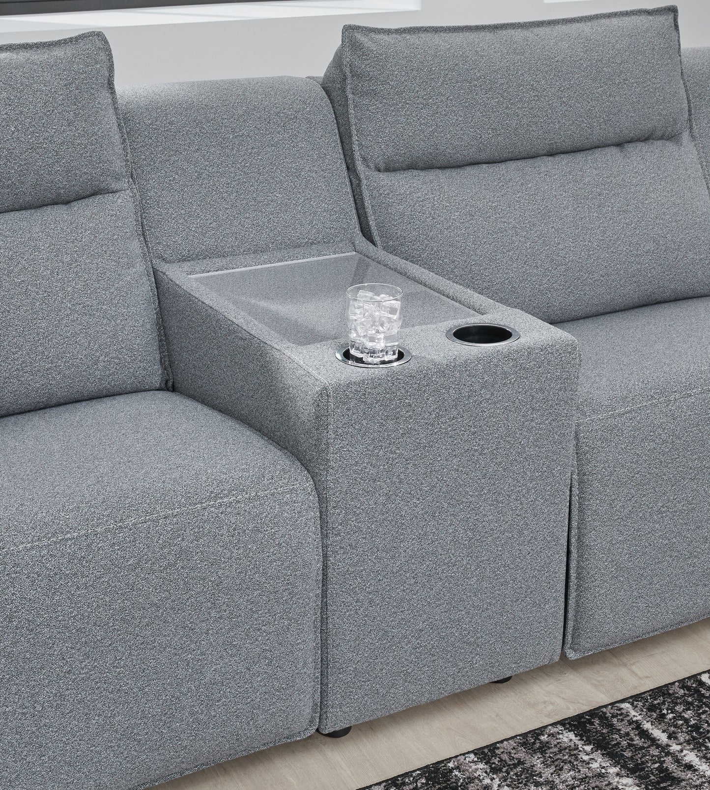 Modmax Salt and Pepper 5-Piece Power Reclining Sectional