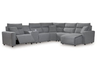 Modmax Salt and Pepper 6-Piece Power Reclining Sectional
