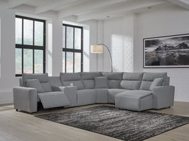 Modmax Salt and Pepper 6-Piece Power Reclining Sectional