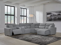 Modmax Salt and Pepper 6-Piece Power Reclining Sectional