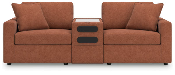 Modmax Spice 3-Piece Sectional w/Audio Storage Console