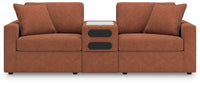 Modmax Spice 3-Piece Sectional w/Audio Storage Console