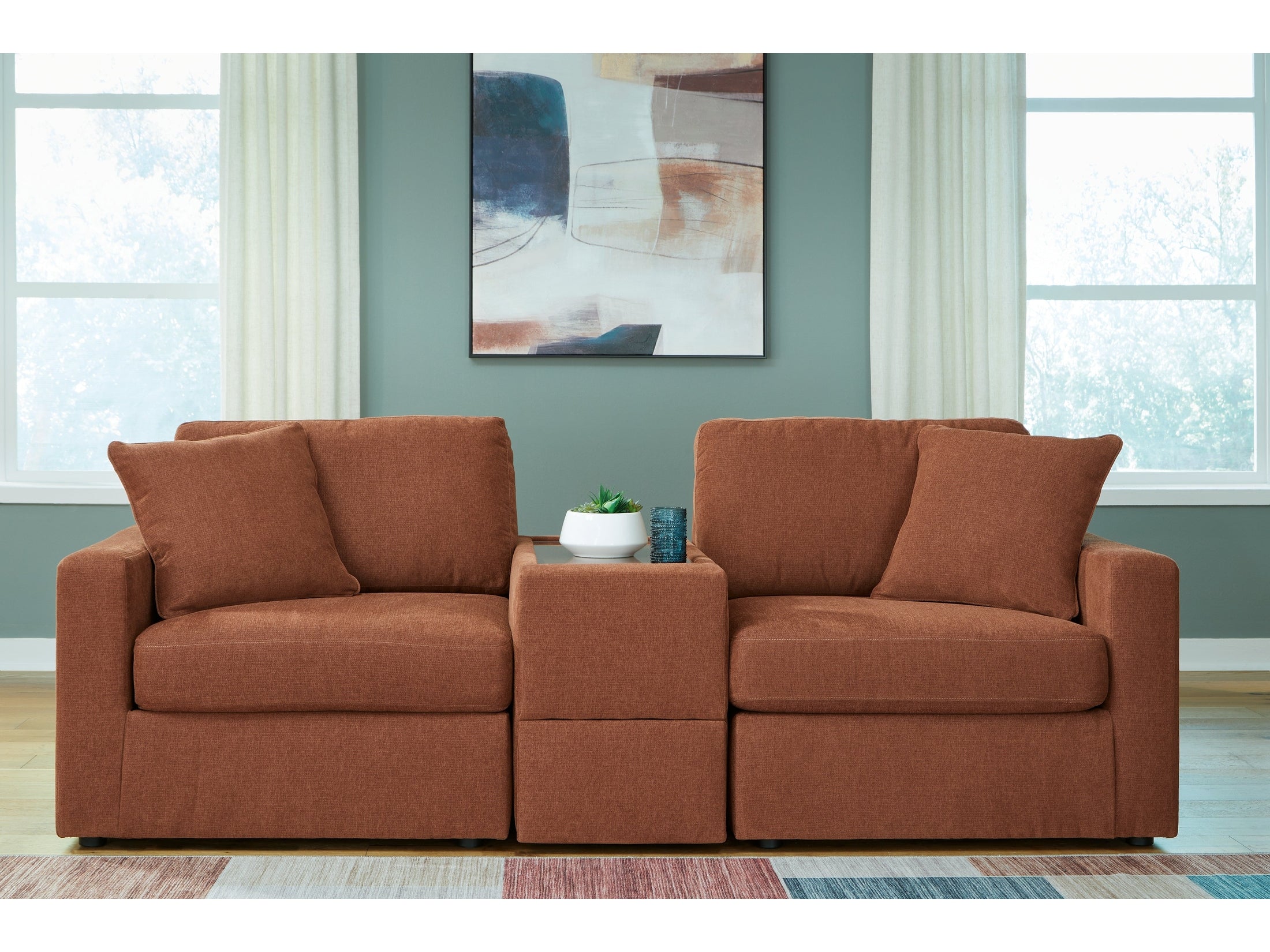 Modmax Spice 3-Piece Sectional w/ Storage Console – Omne Sleep