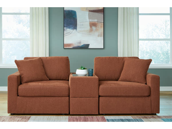 Modmax Spice 3-Piece Sectional w/ Storage Console