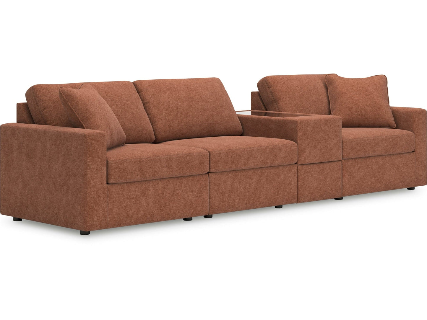 Modmax Spice 4-Piece Sectional with Storage Console