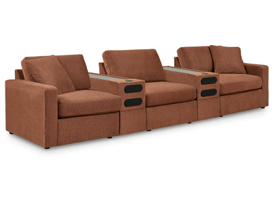 Modmax Spice 5-Piece Sectional w/ Double Audio Storage Console