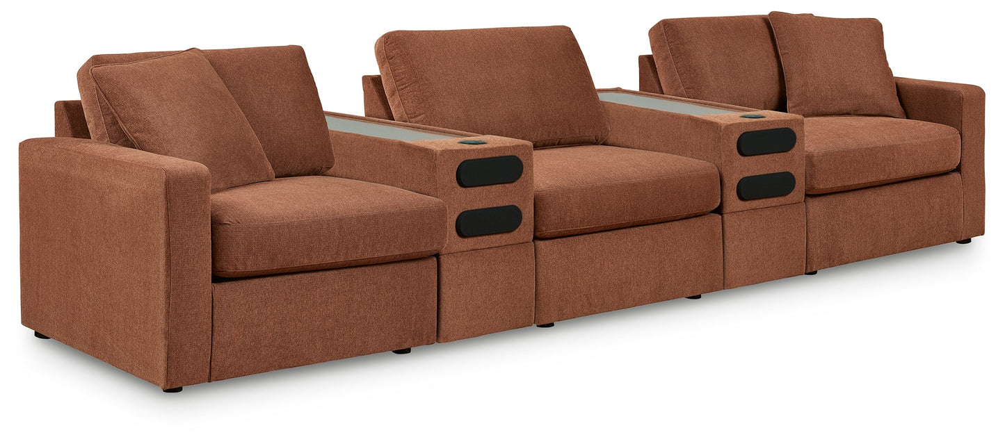 Modmax Spice 5-Piece Sectional w/ Double Audio Storage Console