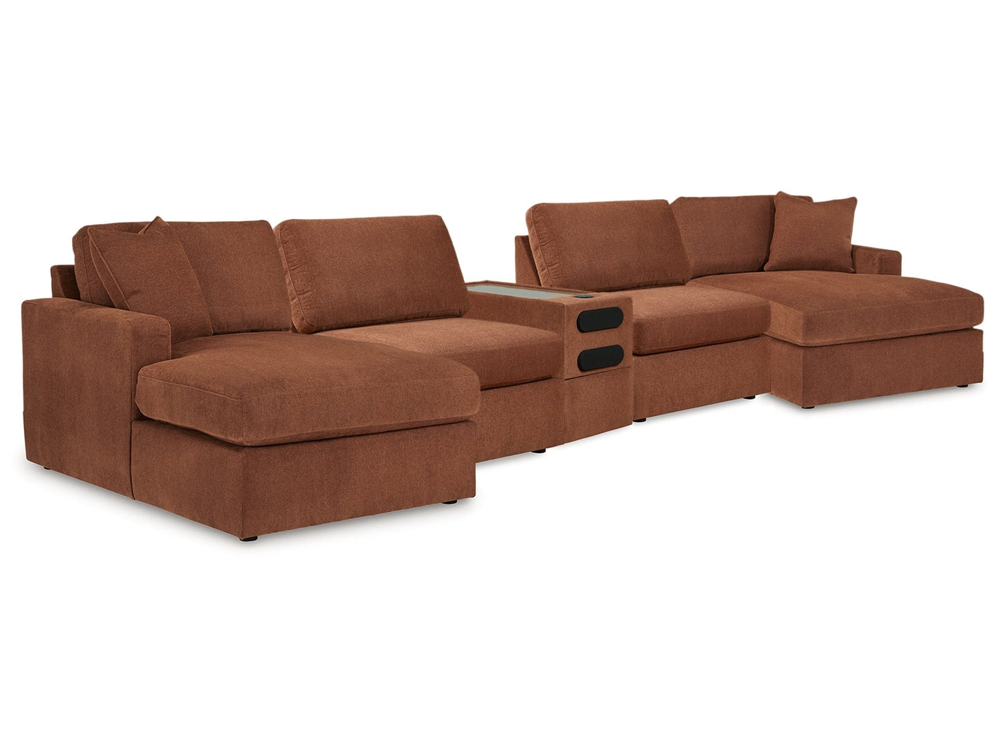 Modmax Spice 5 Piece Sectional with Audio Console