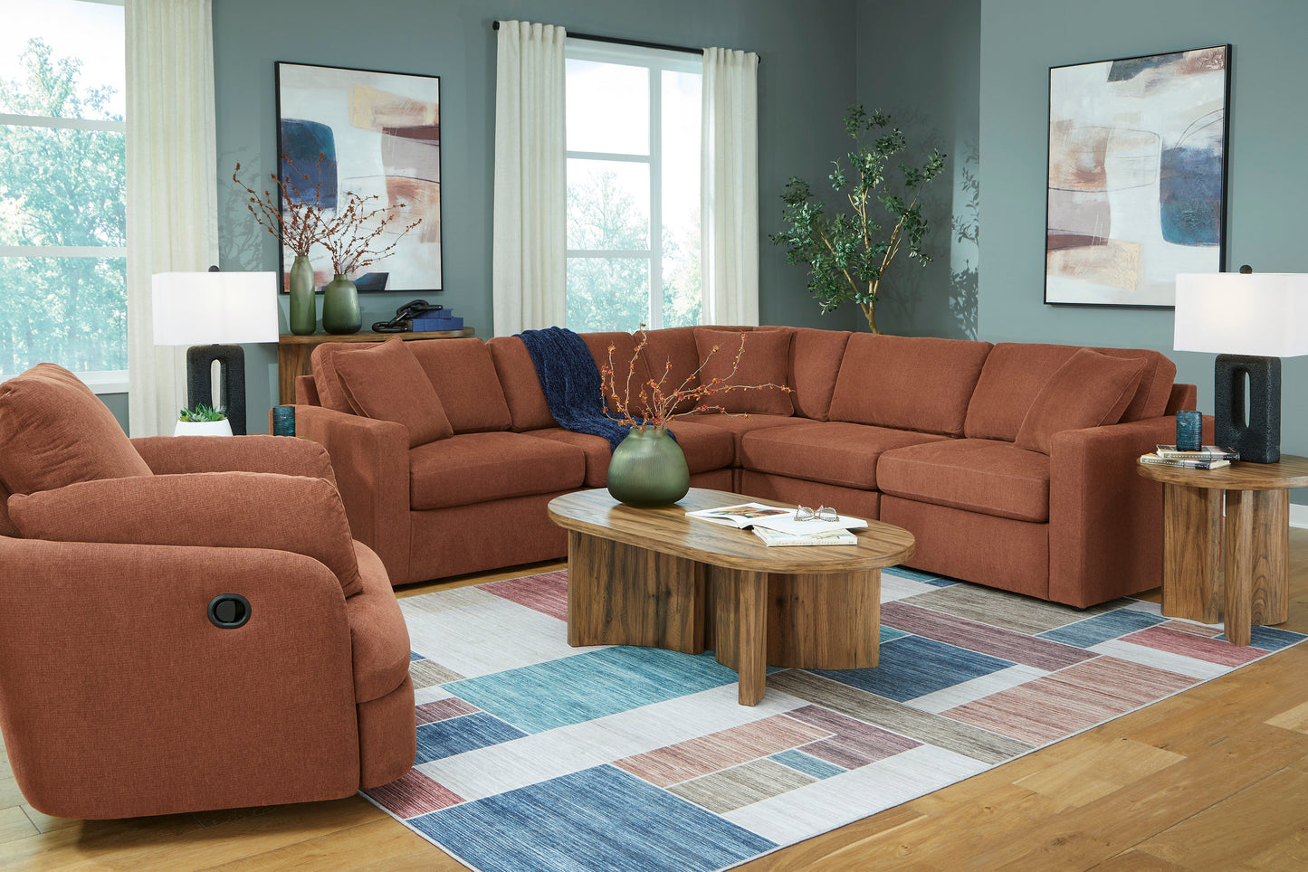 Modmax Spice 5-Piece Symmetrical Sectional