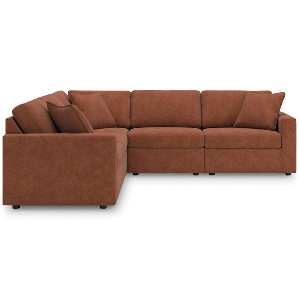Modmax Spice 5-Piece Symmetrical Sectional and Ottoman