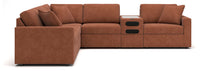 Modmax Spice 6-Piece Sectional w/ Audio Storage Console