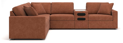 Modmax Spice 6-Piece Sectional w/ Audio Storage Console