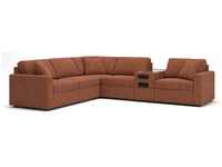 Modmax Spice 6-Piece Sectional w/ Audio Storage Console