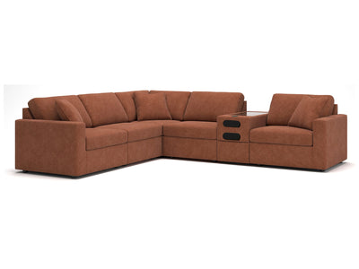 Modmax Spice 6-Piece Sectional w/ Audio Storage Console