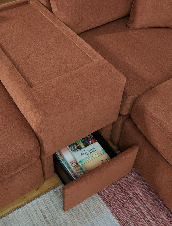 Modmax Spice 6-Piece Sectional w/ Storage Console