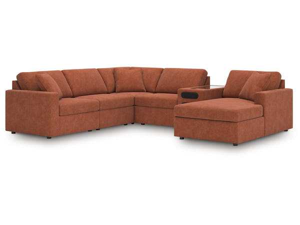 Modmax Spice 6-Piece Sectional with Audio System and Chaise