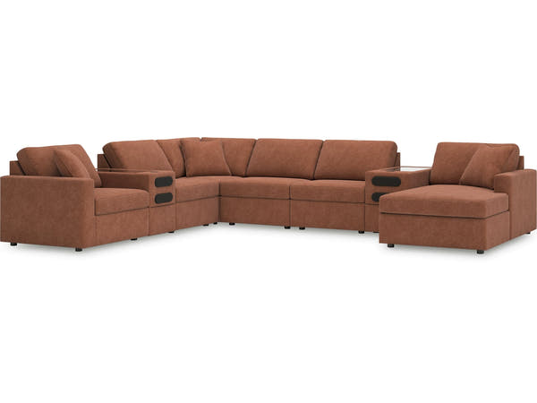 Modmax Spice 8-Piece Sectional w/Audio System & Chaise
