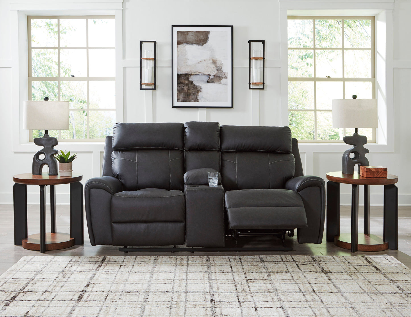 Montacute Black Reclining Living Room Set