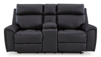 Montacute Black Reclining Sofa and Loveseat