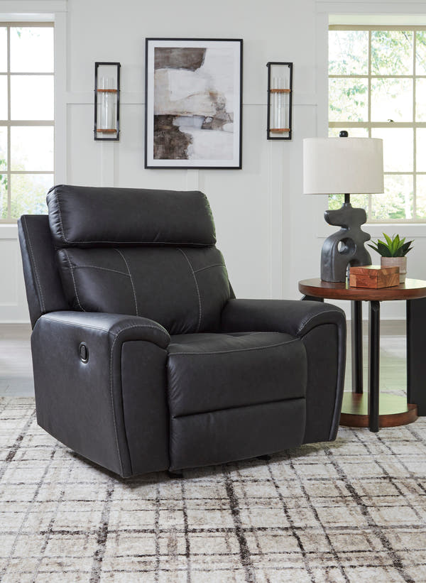 Montacute Black Recliner