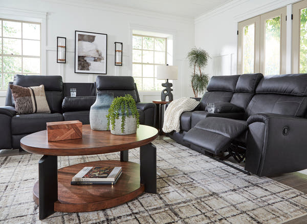 Montacute Black Reclining Living Room Set