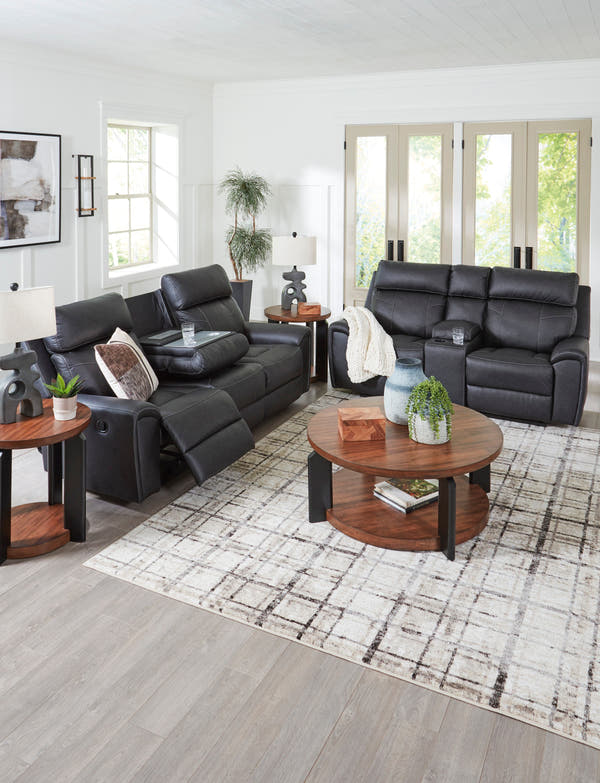 Montacute Black Reclining Living Room Set