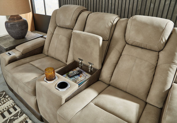 DuraPella Sand Box-Arm Reclining Sofa and Loveseat