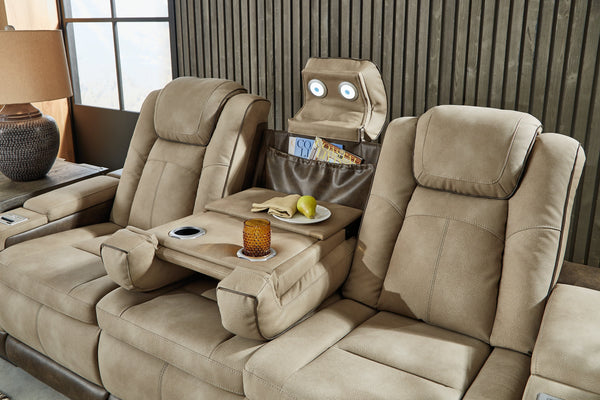 DuraPella Sand Box-Arm Reclining Sofa and Loveseat