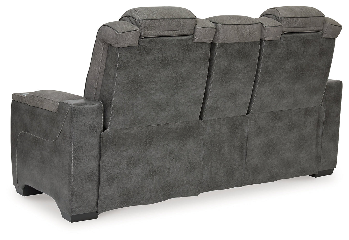 Next-Gen DuraPella Dual-Tone Slate Power Reclining Loveseat w/ Console