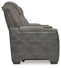 Next-Gen DuraPella Dual-Tone Slate Power Reclining Loveseat w/ Console