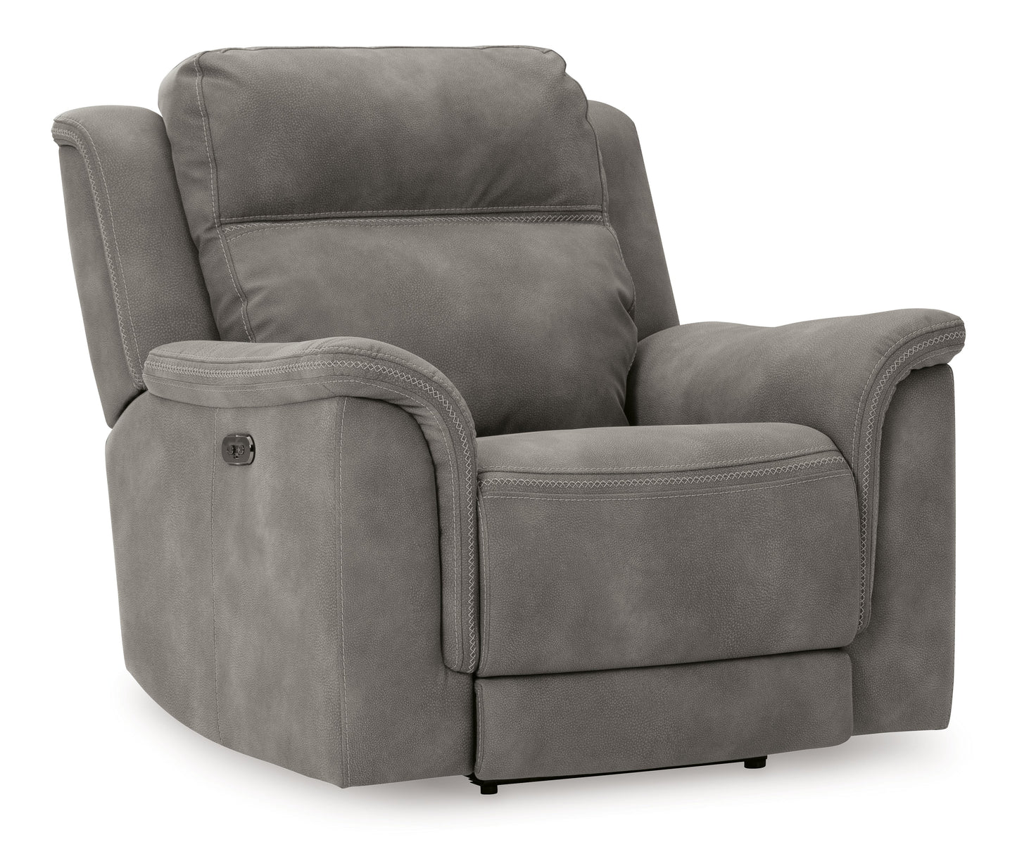 Next-Gen DuraPella Gray Power Reclining Sofa, Loveseat and Recliner Pillow Arm