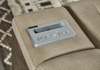 DuraPella Box-Arm Power Recliner with Adjustable Headrest