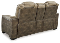 Next-Gen DuraPella Sand Power Reclining Loveseat w/ Console