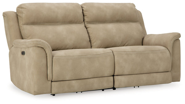 DuraPella Sand Pillow-Arm Power Reclining Sofa