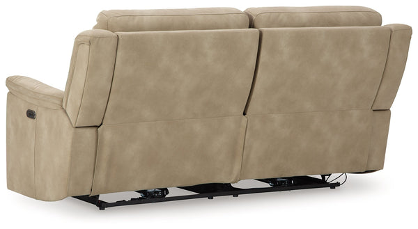 DuraPella Sand Pillow-Arm Power Reclining Sofa