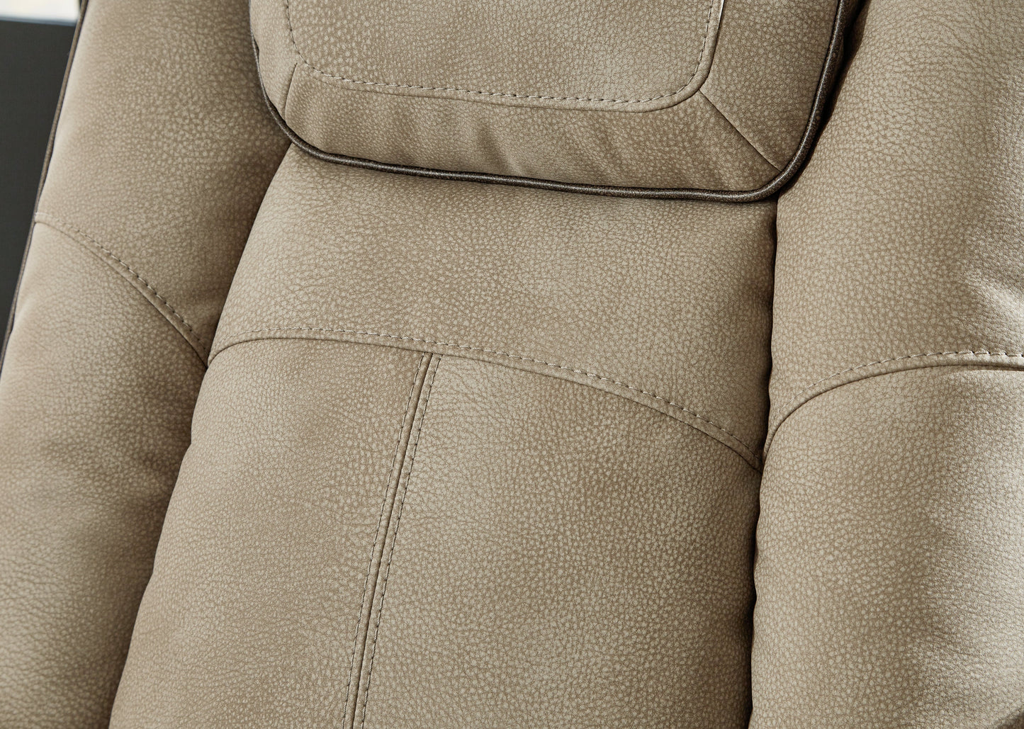 DuraPella Box-Arm Power Reclining Sofa with Drop-Down Table