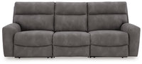 Next-Gen DuraPella Slate 3-Piece Power Reclining Sectional Sofa