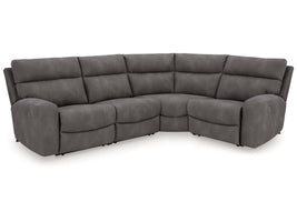 Next-Gen DuraPella Slate 4-Piece Power Reclining Sectional