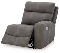 Next-Gen DuraPella Slate 5-Piece Power Reclining Sectional (2 armless chairs)