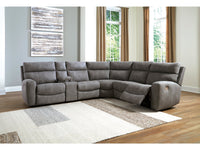 Next-Gen DuraPella Slate 6-Piece Power Reclining Sectional