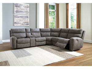 Next-Gen DuraPella Slate 6-Piece Power Reclining Sectional