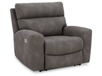 DuraPella Slate Pillow-Arm Power Recliner