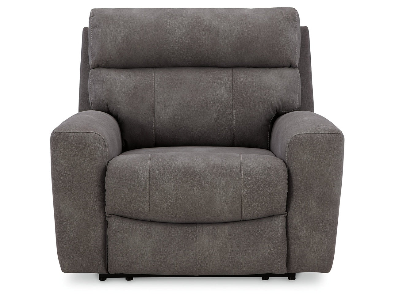 DuraPella Slate Pillow-Arm Power Recliner