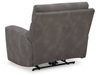 DuraPella Slate Pillow-Arm Power Recliner